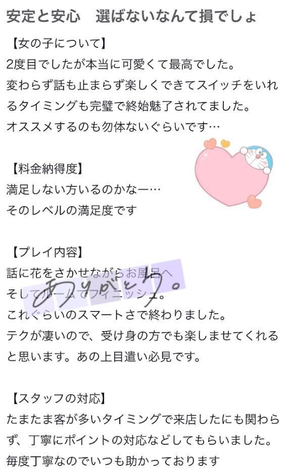 【お礼写メ日記】