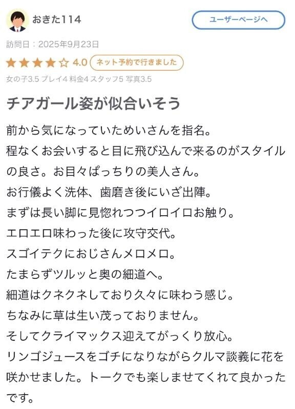 【お礼写メ日記】