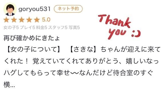 【お礼写メ日記】