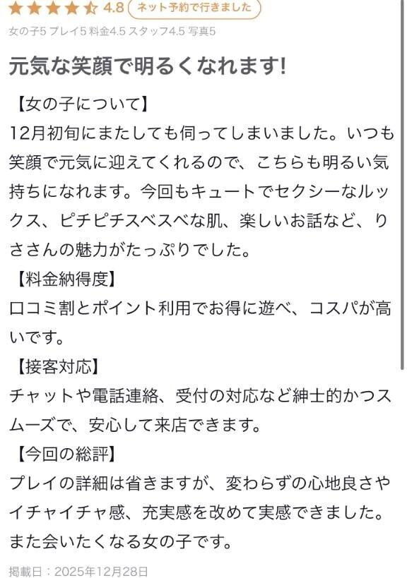 【お礼写メ日記】