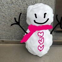 ❄️昨日の帰り道に…⛄️❄️.*˚