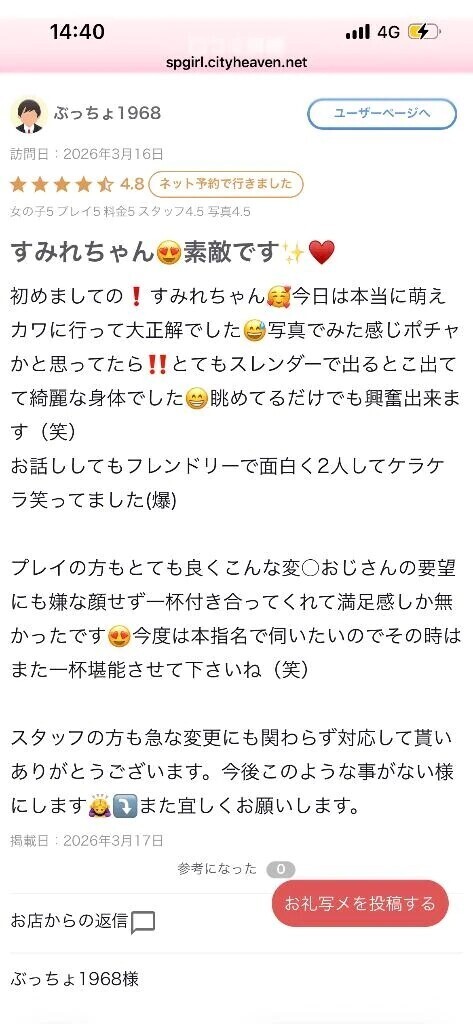 口コミありがとう