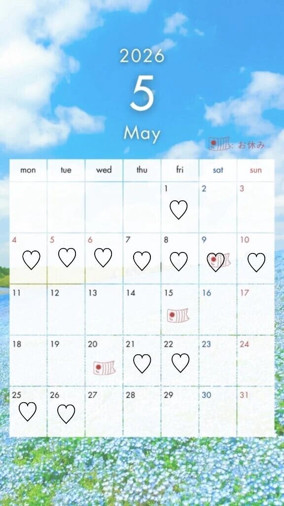 大雑把な予定です