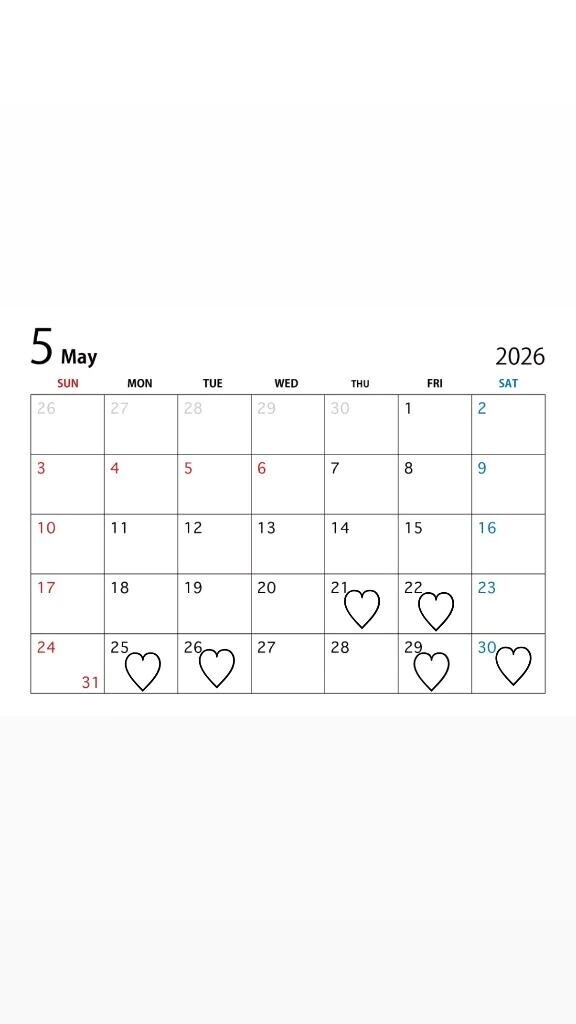 わかりずらいですが今後の予定👀