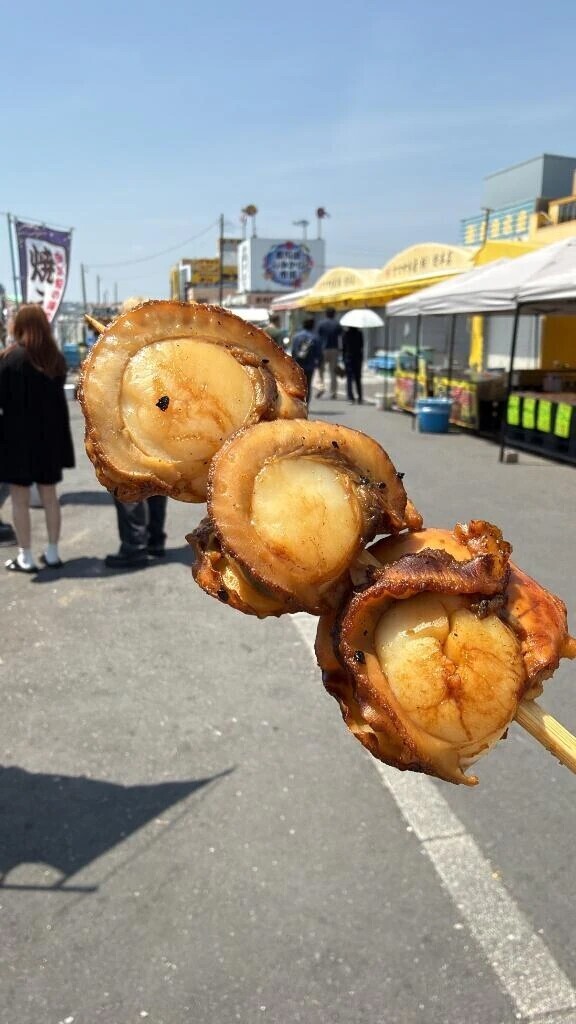 昨日食べたホタテ焼き