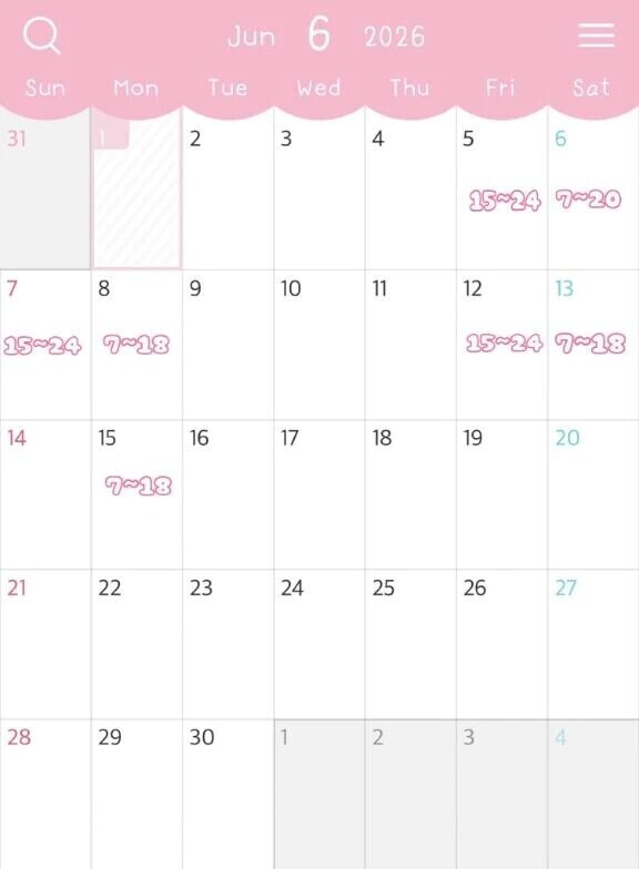 6月前半の登校日🗓