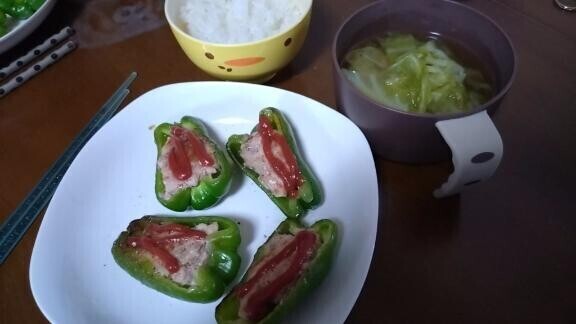 ピーマンは美味しいね