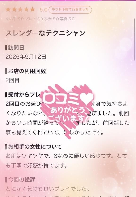 【お礼写メ日記】