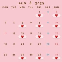 8月のカレンダー?????