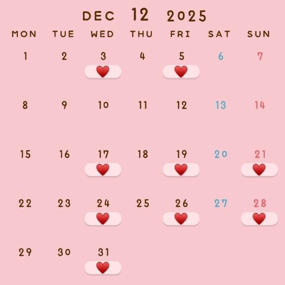 ??12月カレンダー??