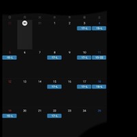 来月の出勤予定