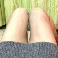 淋しく体育座り(ŏ﹏ŏ。)