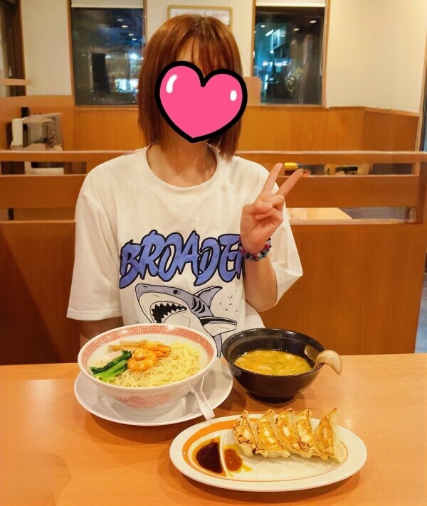 エビ味噌つけ麺です🤤
