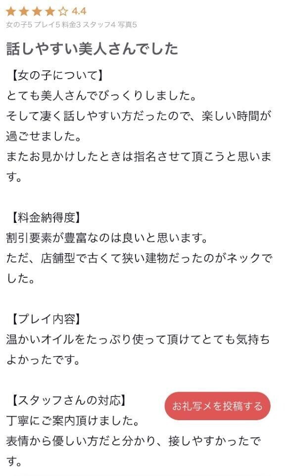 【お礼写メ日記】