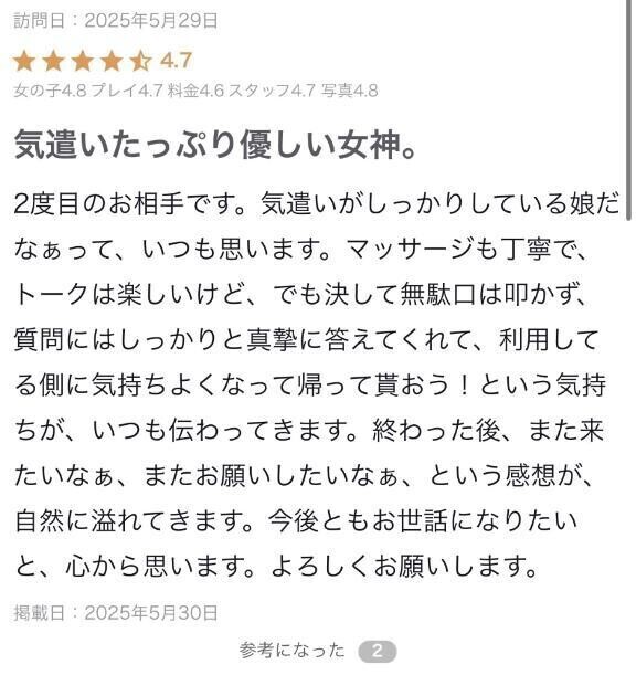 【お礼写メ日記】