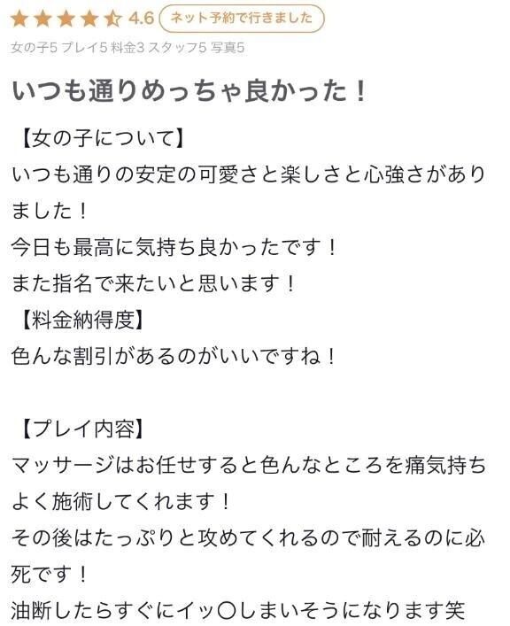 【お礼写メ日記】