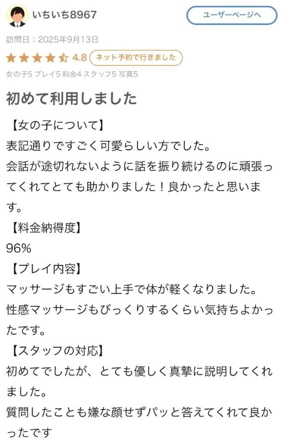【お礼写メ日記】