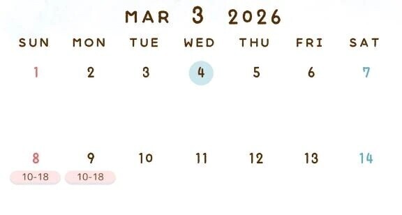 見て👀出勤できる日増えたよ！