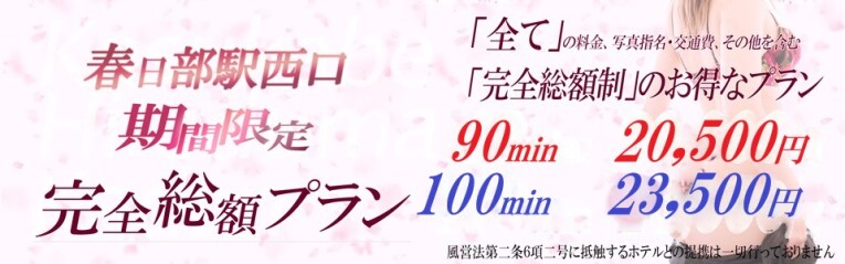 春日部駅西口限定！完全総額プラン