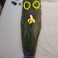 ケープで拘束されて大興奮💓💓