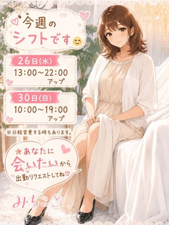 今週のシフトです♡