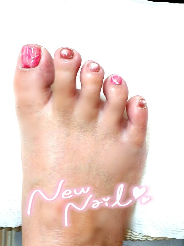 【フットネイルチェンジ】