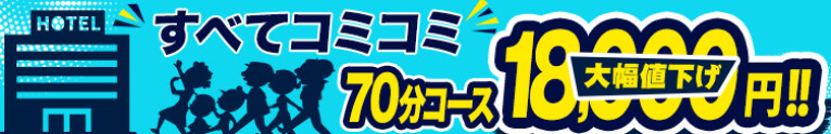 ホテル代コミ18,000円から！コミコミコース！