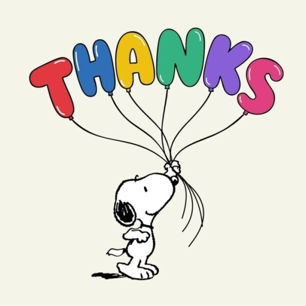 沢山の　ありがとう