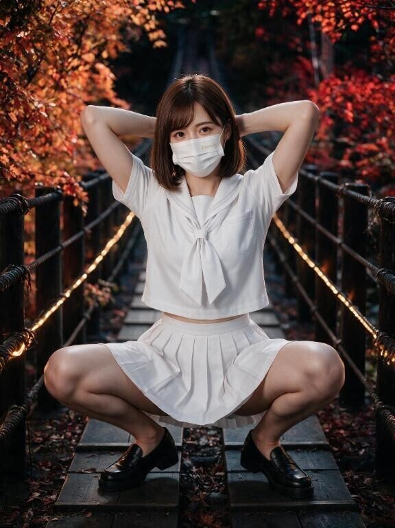 夜も顔にまたがるネキ?
