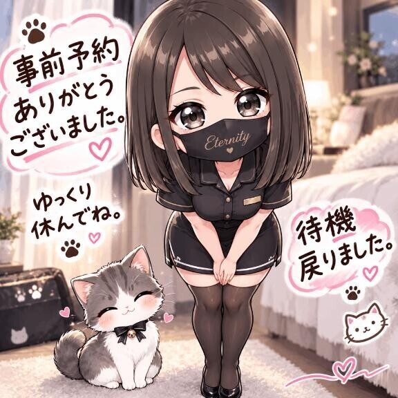 事前予約ありがとうございました。待機戻りました。