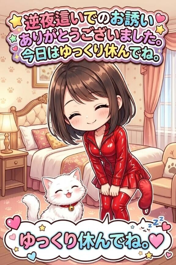 逆夜這いでのお誘いありがとうございました。