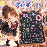 来週シフト(11/2～11/8)