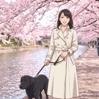 春の舐め犬散歩?