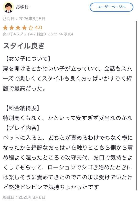 【お礼写メ日記】