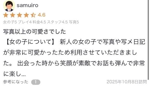 【お礼写メ日記】