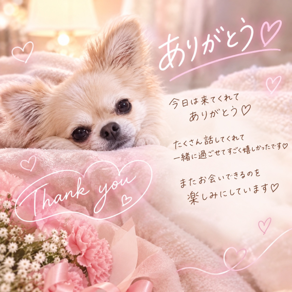 お礼♡