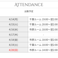 今週の出勤予定です🤗✨