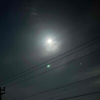 満月の名残り🌕