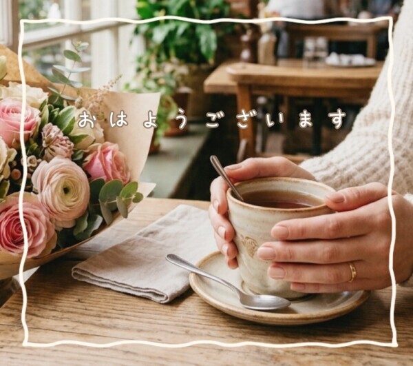 朝から桜が綺麗😍