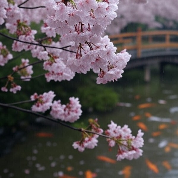 突然の雨！