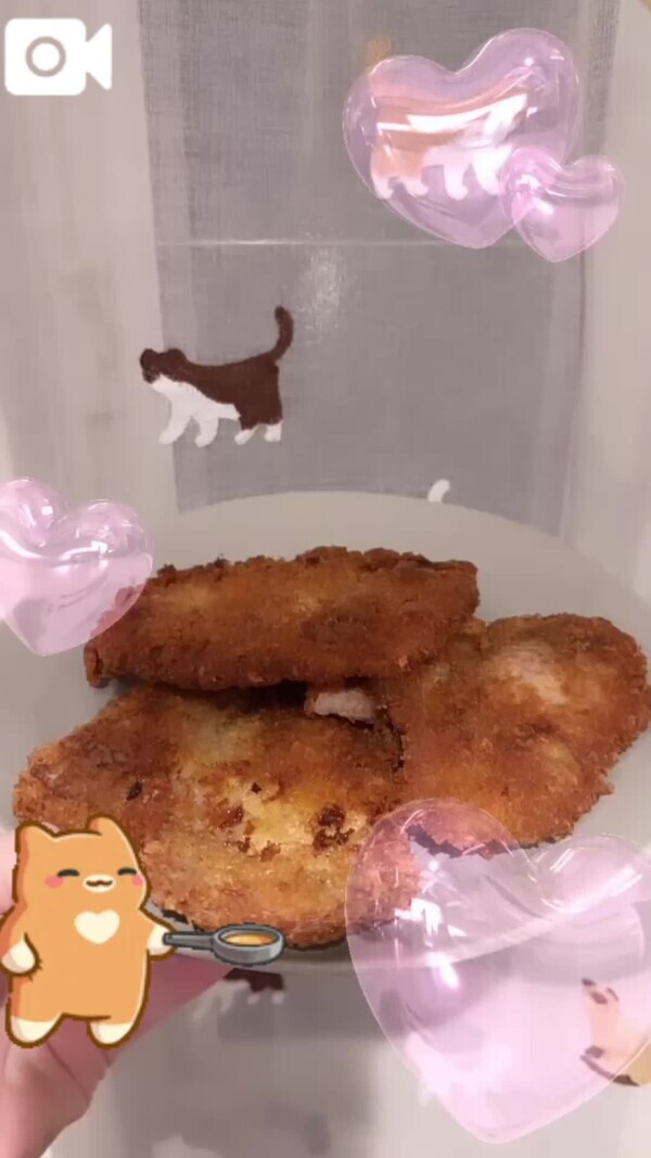 トンカツ揚げた🧏‍♀️💗💗