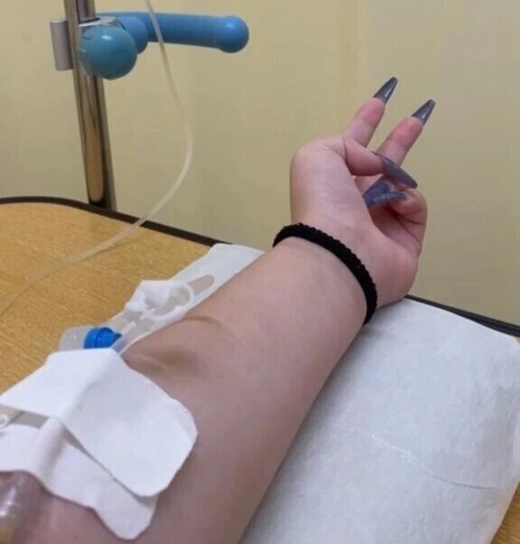 今日から3日間点滴（ ;  ; ）