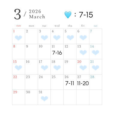 ⚠️３月シフト更新⚠️