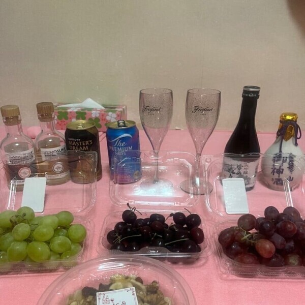 昨日の宴会の様子🦙🤍🍇🍷🍶🍻