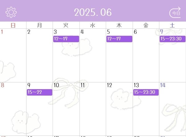 6月前半‪⸜♡⸝‪