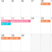 9月後半予定