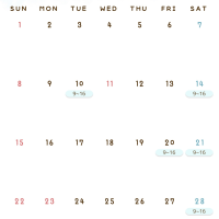 2月シフト🙌🏻