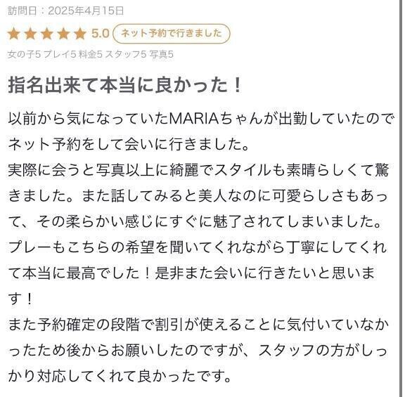 【お礼写メ日記】