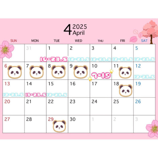 💟4月前半💟