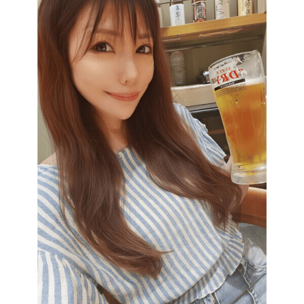 ビール持ってる写メ多いって言われた🤣